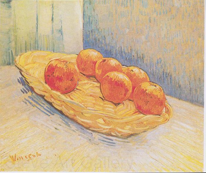 Vincent Van Gogh Still Life with Oranges Basket France oil painting art